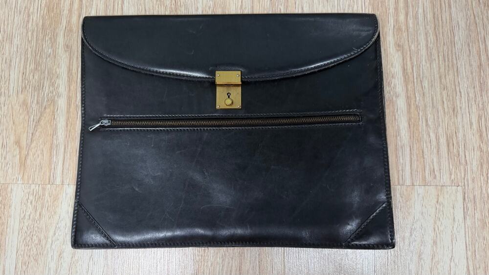 Vintage Gucci Leather Envelope Document Portfolio